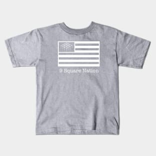 9 Square Nation Flag Kids T-Shirt